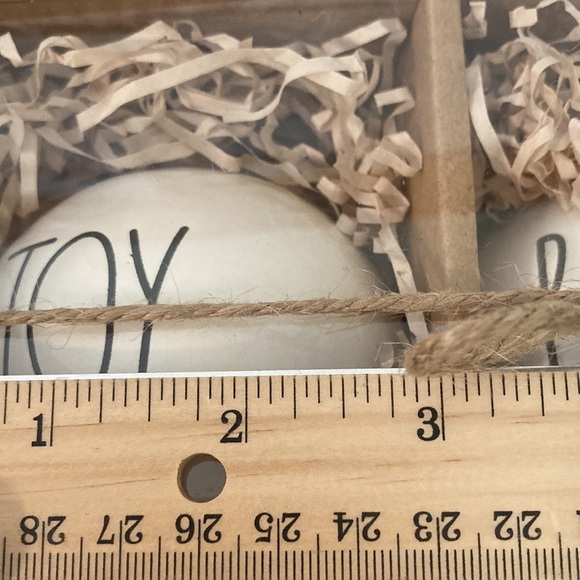 Rae Dunn Joy Peace Love Ceramic Ornaments - Picture 7 of 7